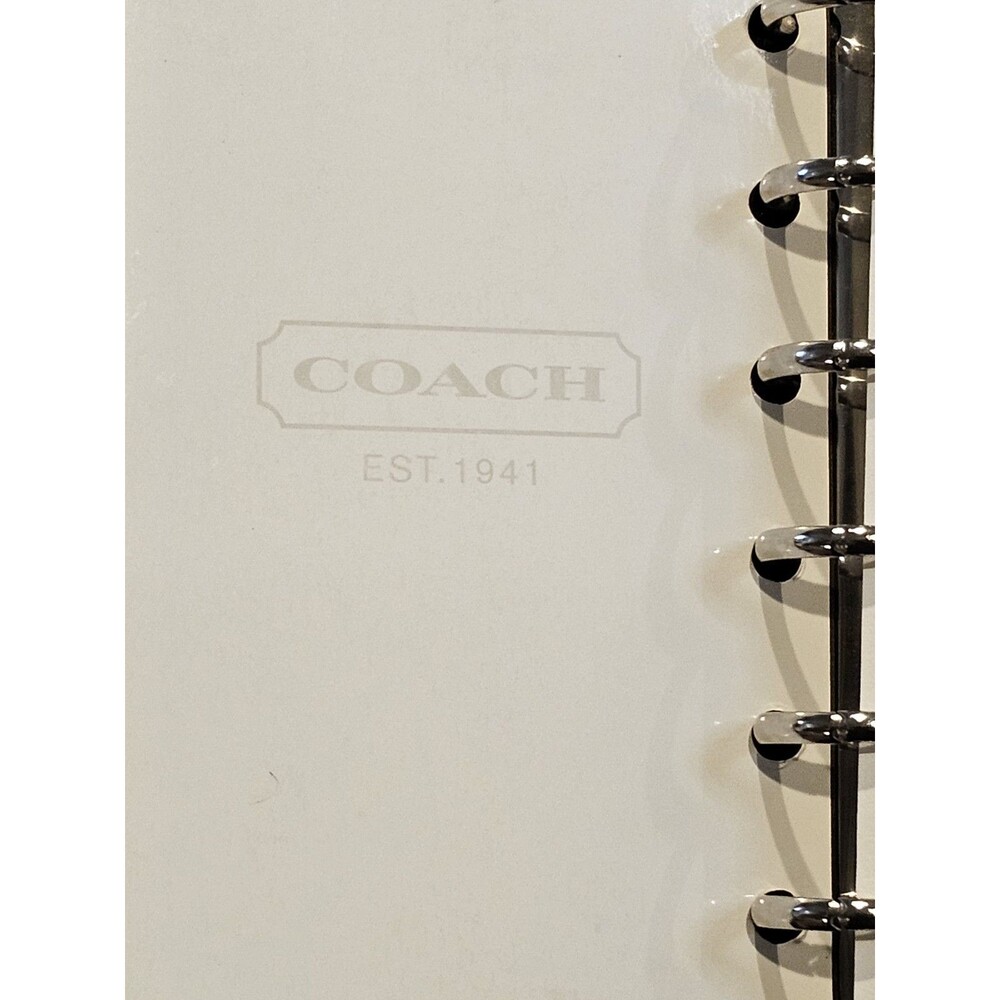 Vintage New Coach Leather Pony Hair Day Planner Circa 2001 W/New Unused Inserts - Picture 9 of 16